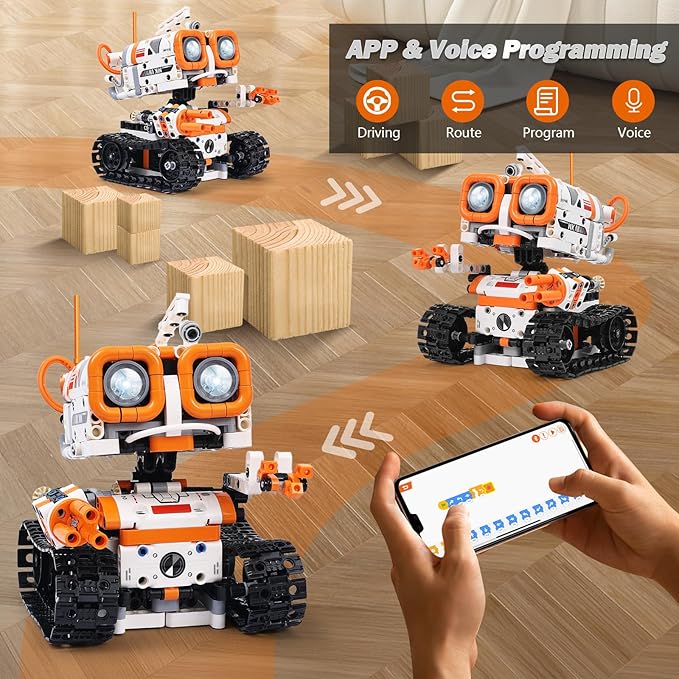 STEM Robotics Kits for Kids Ages 8-12 8-14 Year Old, 3 in 1 Remote/APP Control & Programming Robot Building Set, Toy Coding Science Projects, Birthday Gift Ideas for 8 9 10 11 12+ Boys & Girls