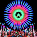 107 PCS LED Foam Glow Sticks Bulk, Glow in the Dark Party Supplies with 3 Modes Colorful Flashing, Neon Party Favors for Birthday, Wedding, Carnival, Concert, New Year