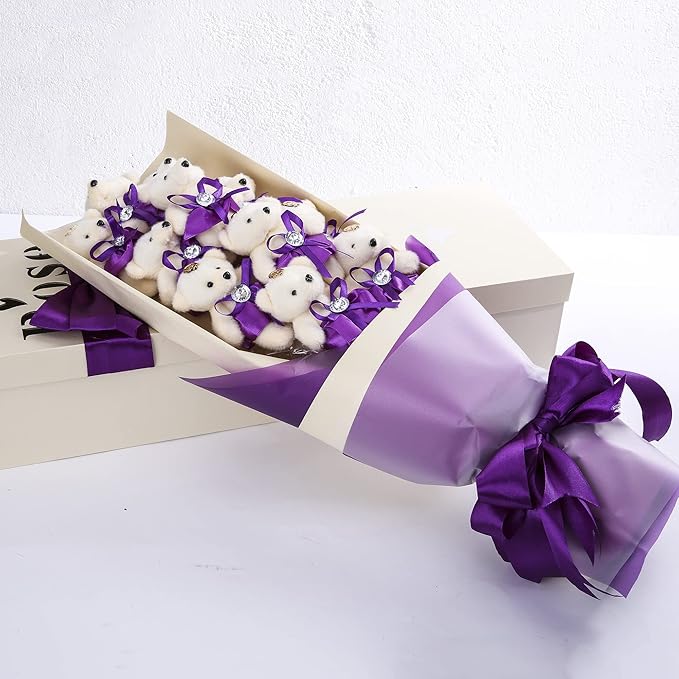 LIUYAXI Purple Double Faced Satin Ribbon, 1/4" X Continuous 50 Yards, Thin Ribbons Perfect for Gift Wrapping Wedding Invitation Card Hair Bows Tag Floral Arrangement DIY Craft