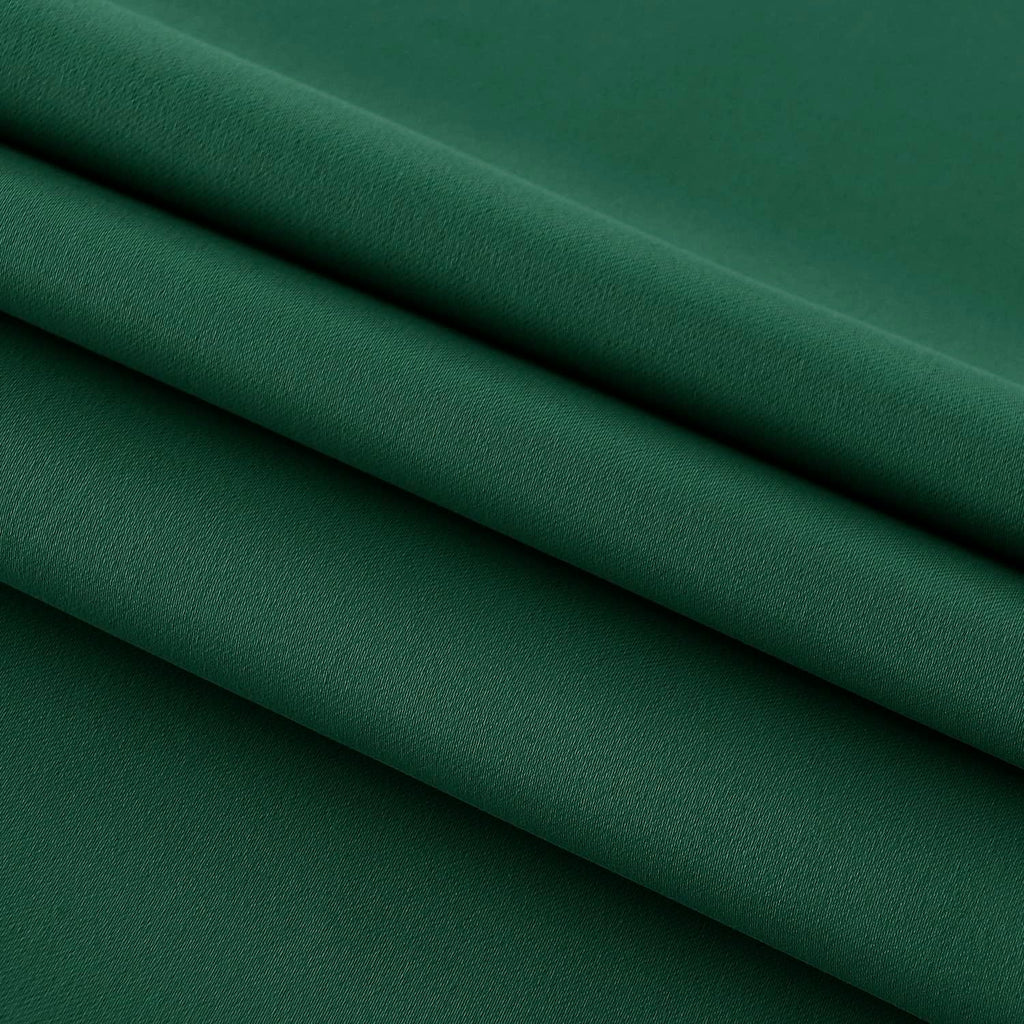 DWCN French Door Curtains – Rod Pocket Thermal Blackout Curtain for Window/Patio Doors/Doorways/Classroom/Kitchen for Privacy, 25W by 40L Inches, 1 Panel with Tieback, Hunter Green