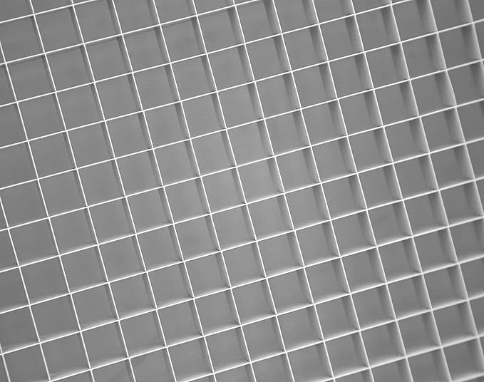 HVAC Premium 20" x 30" Cube Core Eggcrate Return Air Filter Grille for 1" Filter - Aluminum - White [Outer Dimensions: 22.5" x 32.5]