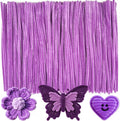 Deep Purple Pipe Cleaners Crafts-200PCS Chenille Stems DIY Crafts for Invitations & Decorations; Suitable for Wedding & Party Occasions,Halloween Decor,Christmas Gifts for Kids,Crochet Flowers