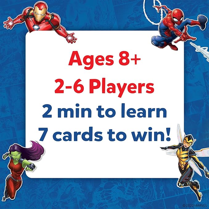 Skillmatics Guess in 10 Marvel, Perfect for Boys, Girls, Kids, Teens, Adults Who Love Card Games, Board Games, Travel Toys, Avengers, Spiderman, Iron Man, Gifts for Ages 8, 9, 10 and Up