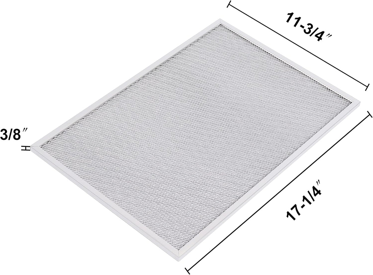 Wadoy BPS1FA36 Range Hood Filter 11-3/4" X 17-1/4" X 3/8", 2 Pack Aluminum Mesh Grease Range Hood Filter with Blue Protective Film (𝐂𝐚𝐧 𝐛𝐞 𝐭𝐨𝐫𝐧 𝐨𝐟𝐟) Compatible with Broan Nutone 99010300E