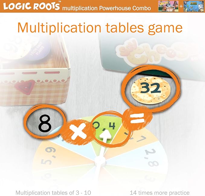 2 Math Multiplication Games for Kids | Learn Times Tables The Fun Way with Say Cheese Café and Monster Sock Factory | Educational Games for Kids 8-12 Year olds