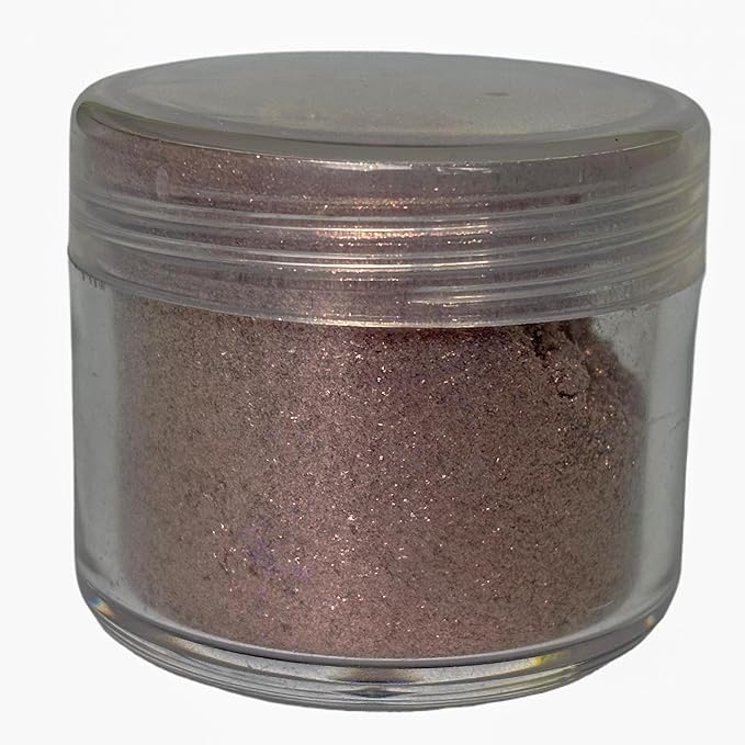 Premium Diamond Mica Powder Pigment- for Epoxy, Resin, Soap, Paint, Woodworking, Acrylic Pouring, Bath Bombs, Fishing Lures - DIY Arts and Crafts Additive (Iridescent Champagne-Pink Brown)