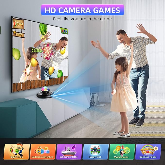 FWFX Wireless Dance Mat for TV, 2-Player Musical Electronic Dancing Pad for Kids & Adults, for Family Party Games, Exercise, Yoga & Fitness - Birthday for Boys & Girls(Green)