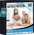 Utopia Bedding Waterproof Mattress Protector King Size, Premium Terry Mattress Cover 200 GSM, Breathable, Fitted Style with Stretchable Pockets (Black)