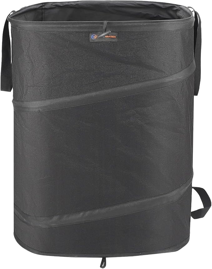 YUDI & GARDEN 46 Gallon Square Collapsible Yard Waste Bin｜Collapsible Trash Can｜Camping Trash Can, for Collecting Weeds or Yard and Party Waste