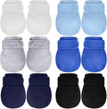 Newcotte Adjustable Baby Mittens No Scratch Newborn Cotton Breathable Gloves Warm Baby Mitts for Boys