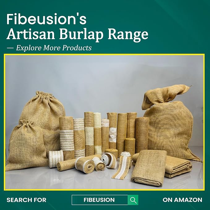 Burlap Table Runners 14 Inches x 30 FT - No-Fray Finished Edge Premium Natural Table Runner Burlap Roll – No Odor, Eco-Friendly Tablecloth Roll for Rustic Table Decor and Other DIY Crafts