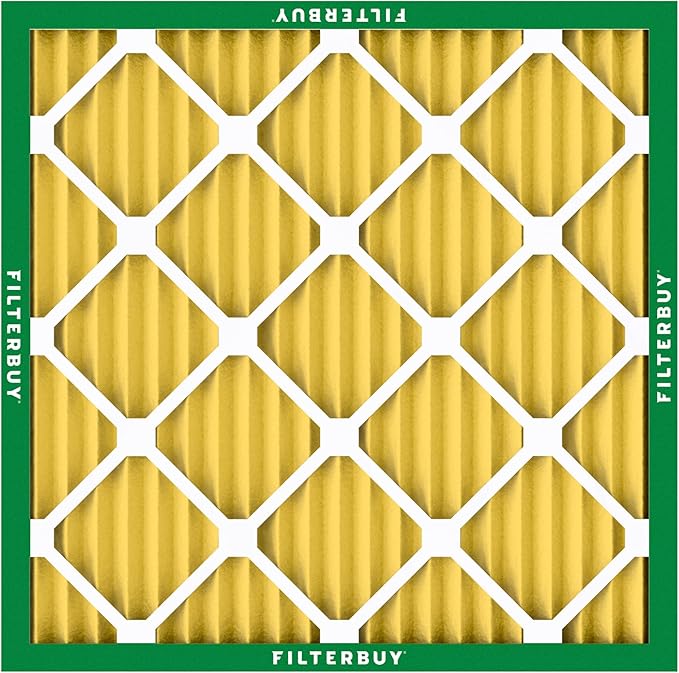 Filterbuy 20x20x1 Air Filter MERV 11 Superior Pet & Allergy Defense (12-Pack), Electrostatic Pleated HVAC AC Furnace Filters Replacement, Made in USA (Actual Size: 19.50 x 19.50 x 0.75)