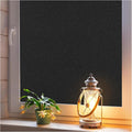 Haton Blackout Window Film, Frosted Privacy Cover for Glass, Sun Light Blocking Black Out Window Tint, Static Cling Room Darkening Heat Control Shades for Home Day and Night, Black 35.4" x 78.7"