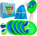 EVERICH Upgraded Toss and Catch Ball Game Set - Indoor and Outdoor Games for Kids 3-12, Beach Sand Pool Water Toy Includes 4 Paddles 4 Sticky Balls, Great Birthday Easter Gifts for Boys Girls