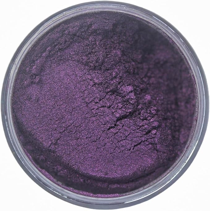 Premium Diamond Mica Powder Pigment- for Epoxy, Resin, Soap, Paint, Woodworking, Acrylic Pouring, Bath Bombs, Fishing Lures - DIY Arts and Crafts Additive (Dark Purple)