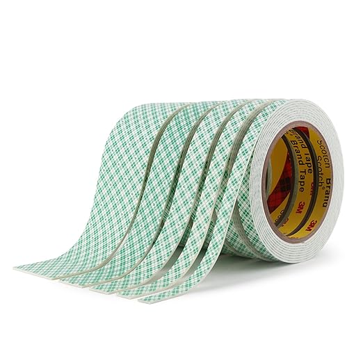 Double Sided Foam Tape 0.75" x 10Ft 2 Pack White Double Coated Urethane Adhesion Polyurethane Tape for Bonding Attaching Mounting Interior Signage Nameplates DIY Card