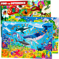 QUOKKA 100 Piece Puzzles for Kids Ages 4-6 – 3 Floor Kids Puzzles Ages 6-8 Year Old – Toy for Learning Ocean & Forest Animals for 8-10 yo – Jigsaw Toddler Game for Boy and Girl Age 3-5