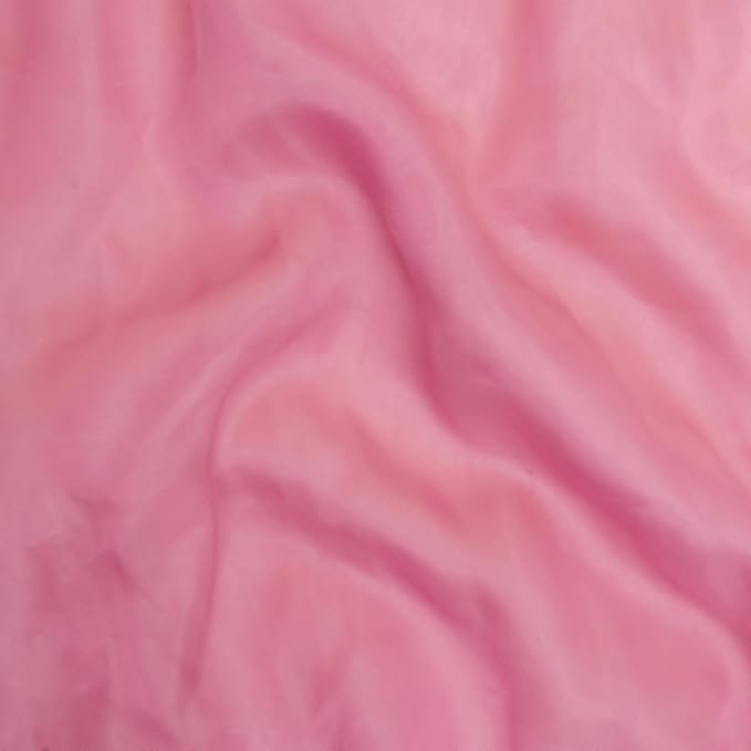 Organza Fabric 5 Yard Bridal Solid Sheer Organza Fabric Bolt for Wedding Dress, Fashion, Crafts, Decorations Silky Shiny Organza 44" - (5 Yard, Dusty Pink)