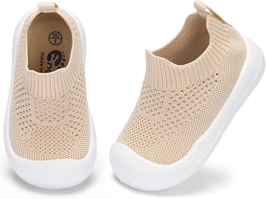 Engtoy Baby Shoes & Socks - Non-Slip Breathable Slippers with Soft Rubber Sole - Baby Boys & Girls Slip On Sneakers