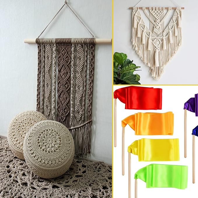Wood Dowel Rods Wooden Dowels Wooden Sticks for Crafts 1/8 x 12, 100 PCS Round Wood Sticks for Crafting, Lollipops, Tiered Cake, Small Unfinished Hardwood Sticks for Arts and Crafts, Photo Props