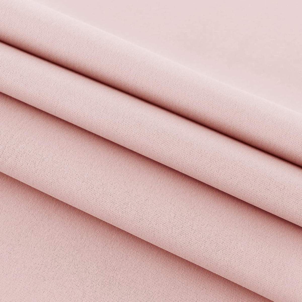 DWCN French Door Curtains – Rod Pocket Thermal Blackout Curtain for Doors with Glass Window, Kitchen and Patio Doors for Privacy, 36 X 72 Inches Long, 1 Curtain Panel with Tieback,Blush Pink
