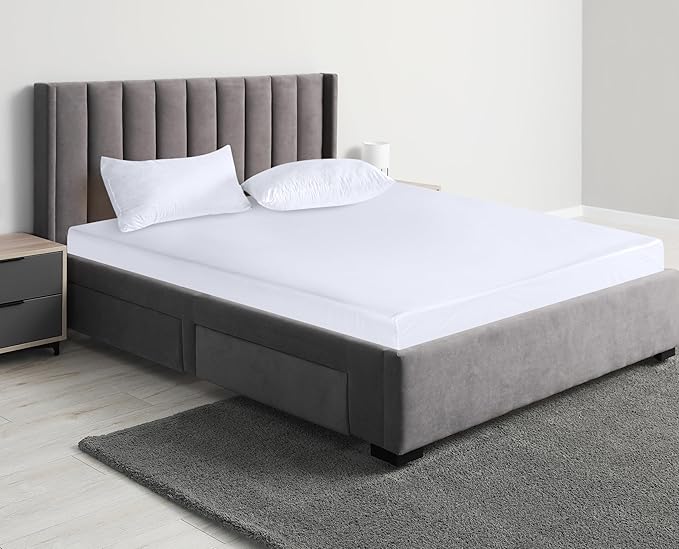 Utopia Bedding Waterproof Mattress Protector Queen Size (Pack of 14), Premium Terry Mattress Cover 200 GSM, Breathable, Fitted Style with Stretchable Pockets (White)