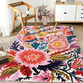 Handmade Wool Floral Area Rug for Living Room | Elegant Flower Garden Design, Soft, Thick and Durable | Bedroom, Dining Room & Home Decor Carpet (10' x 12', Floral E)