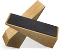 2 Pack Wooden Door Stop - Non-Slip Door Stoppers for Floor - Door Wedges for All Door Types and Surfaces - Each Door Stopper 1.4inch Thick, 4.3inch Long with Rubber