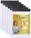 Mintra Office Legal Pads - ((PREMIUM WHITE 6pk, 5in x 8in, NARROW RULED))