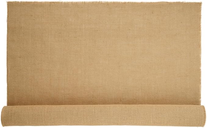 VEVOR Burlap Fabric Roll, 40” x 30 ft High Density Natural Jute Fiber Material for Outdoor Plant Care, Tree Wrap Roll, Decor, DIY Crafts, Wedding, Garden Weed Barrier, Plant & Tree Winter Covering