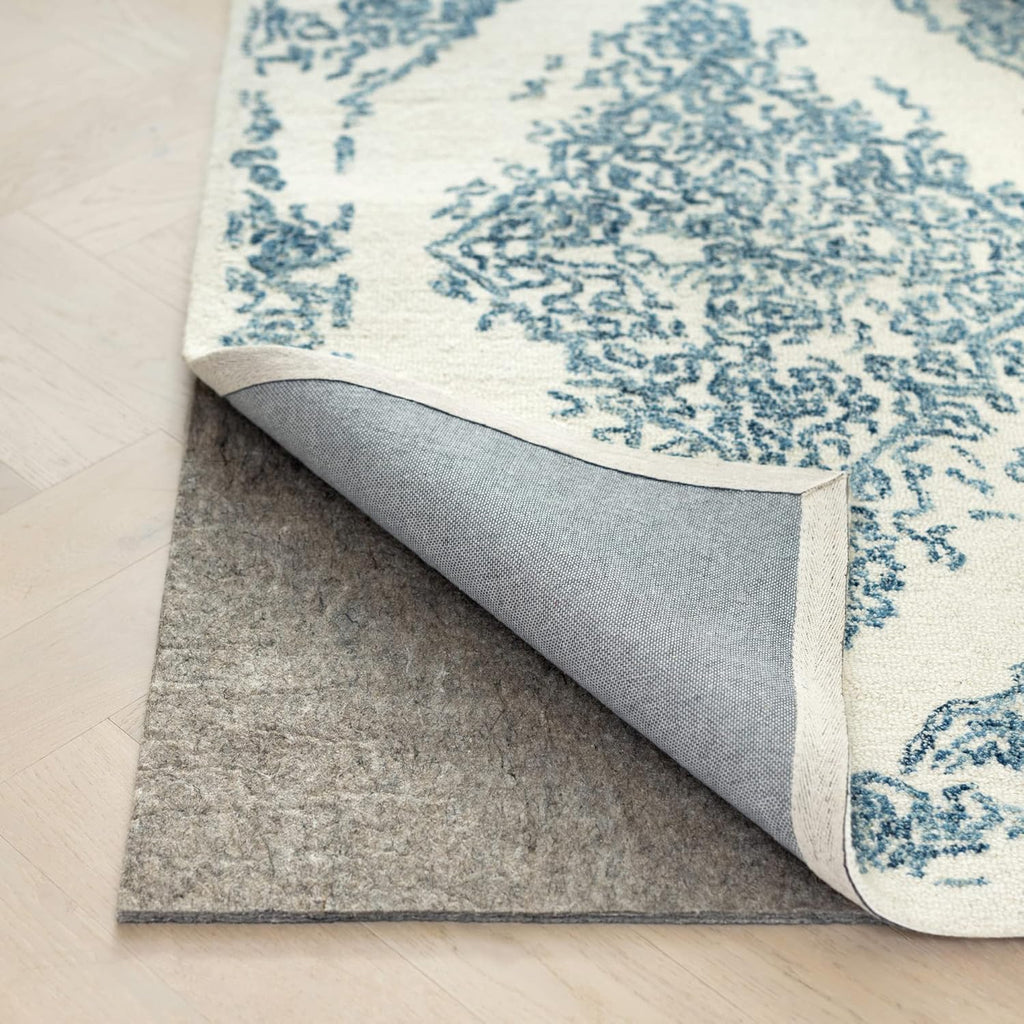RUGPADUSA - Dual Surface - 5'x8' - 3/8" Thick - Felt + Rubber - Enhanced Non-Slip Rug Pad - Adds Comfort and Protection - for Hard Surface Floors
