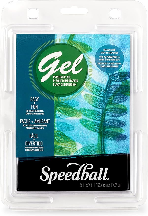 Speedball Gel Printing Plates, 5" x 7", for Block Monoprinting