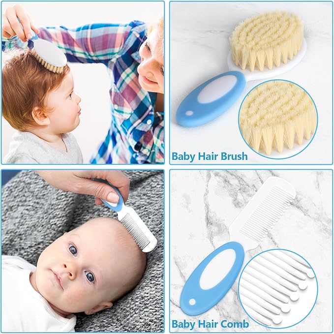 Baby Healthcare and Grooming Kit for Newborn Kids, 24PCS Upgraded Safety Baby Care Kit, Newborn Nursery Health Care Set, Baby Care Products