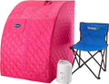Durasage Portable Steam Sauna for Home Use – Foldable Full Body Personal Spa Tent with 800W Steam Generator, 60-Min Timer, Chair Included, Lightweight Design