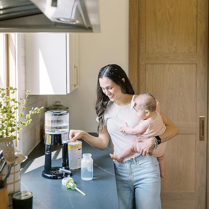 Dr. Brown's Insta-Prep Warm Water Dispenser with Baby Formula Dispenser, Gray