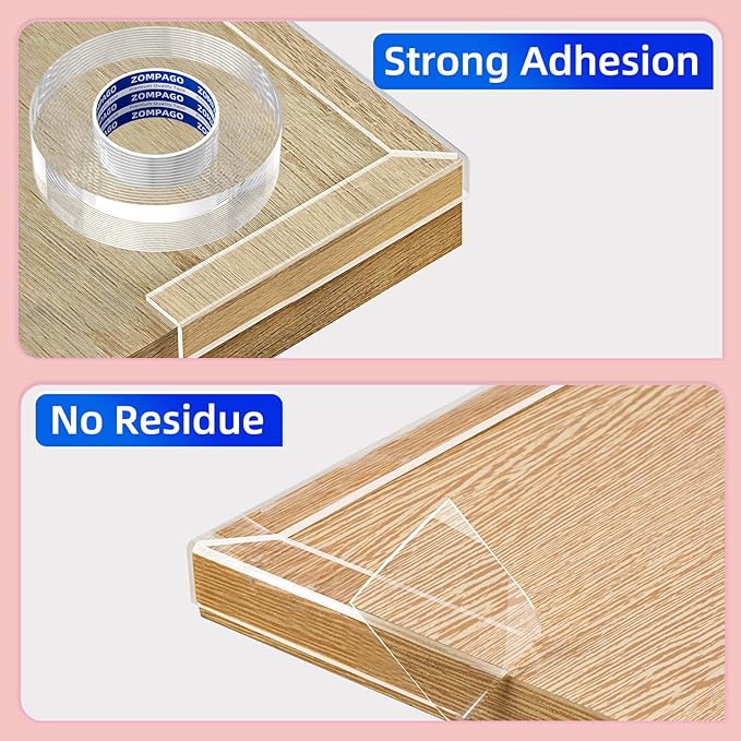 Clear Soft Corner Protectors for Furniture Strip,0.8in x9.84FT,Sharp Edge & Table Bumper,Window Edge,Wall Protector, Soft Corner Guards Safe for Proof,Table Corner Protectors in Family