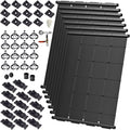Industrial Grade Solar Pool Heater DIY Kit - Superior High-Wind Strapless Mounting System & Maximum Freeze Resistance (7-4'x9.5' / 266 Square Feet)