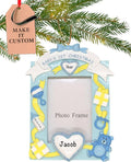 Baby Personalized Christmas Ornaments 2023 - Fast & Free 24h Customization – Pink Baby's First Picture Frame Christmas Decorations with Name - Comes Gift-Wrapped