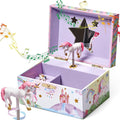Jewelkeeper Girls Musical Jewelry Box - Durable Pine Fiberboard with Violet Lining - Kids Jewelry Box - The Beautiful Dreamer Tune - Gifts for Girls - Unicorn Jewellery Box - 6x4x3.5in