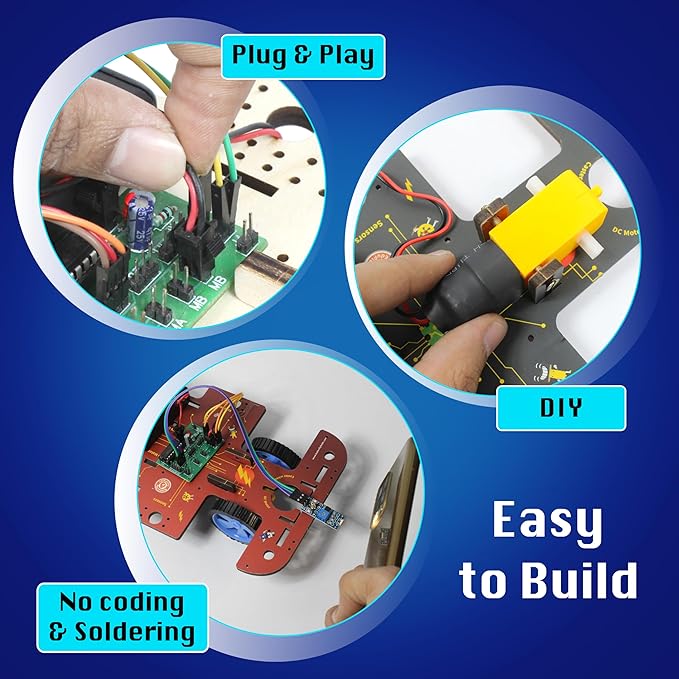 Butterfly EduFields 10-in-1 STEM Robotics Kit for Kids Ages 8-14 | Electronics & Engineering Science Kit with Circuit Board Projects | Educational Robot Building Kit
