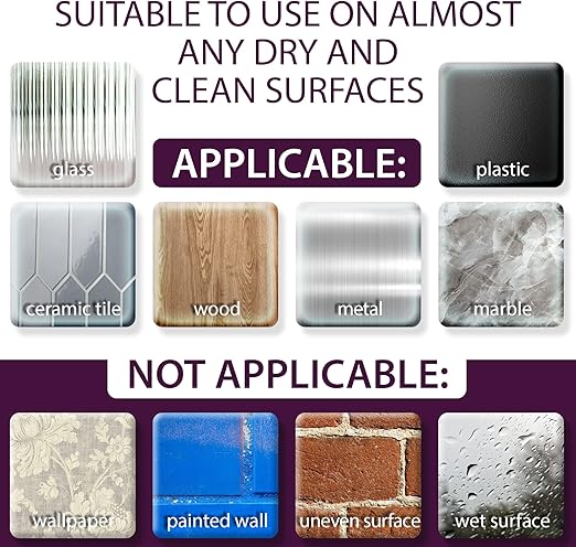 Clear Adhesive Dots 500PCs - Double Sided Sticky Dots Removable - Sticky Tack for Collectibles & Figurines, Arts & Crafts, Home Decor - Sticky Gel Self Adhesive Glue Dots