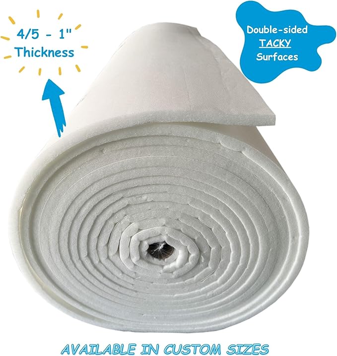 Spray Booth Ceiling Filter, High-Capacity Intake Air Filter for Downdraft Booths (2/case, 69" x 121")