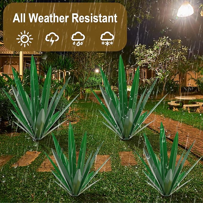Homight Metal Tequila Country Sculpture DIY Tequila Plant Home Decor Country Tequila Garden Ornament Indooutdoor Statuette Patio Lawn Patio Stake Decoration Gift to The Garden…