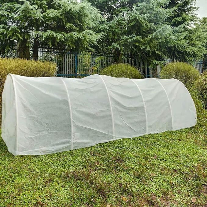Agfabric Plant Covers Freeze Protection Row Cover Sun Protection 1.2oz 10'x100' Frost Blanket for Freeze Protection,Frost Cloth for Plants,White