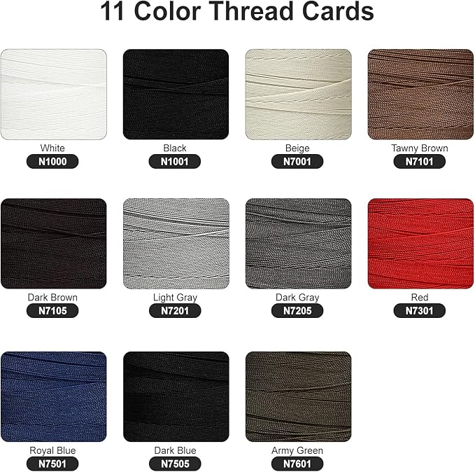 Extra Strong Bonded Nylon Thread #69 Tex70 – 16 OZ, 6000yds, Versatile Stitching Solution for Leather, Upholstery, Canvas Repair and More (Red)