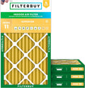 Filterbuy 14x25x2 Air Filter MERV 11 (MPR 1200) Allergen Defense Replacement (4-Pack), Electrostatic Pleated HVAC AC Furnace Filters, Made in USA (Actual Size: 13.50 x 24.50 x 1.75)