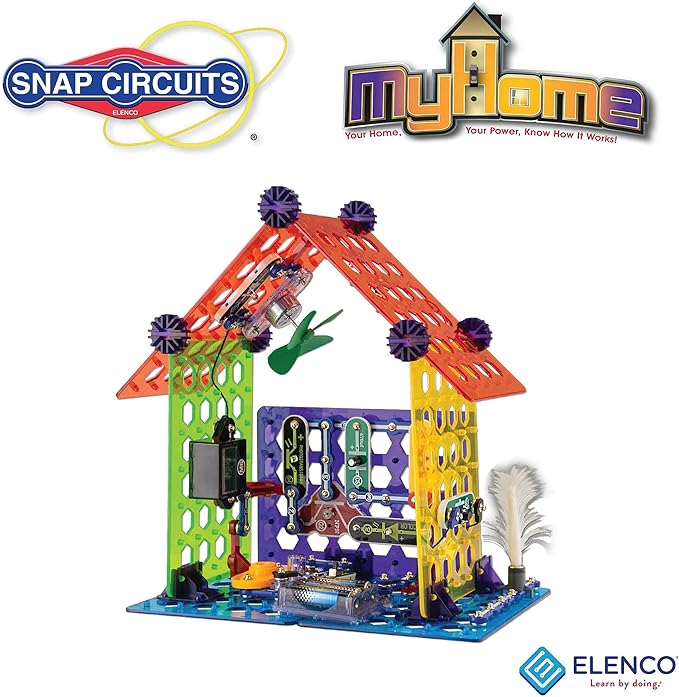 Snap Circuits Elenco My Home Electronics Building Kit for Kids Ages 8 and Up