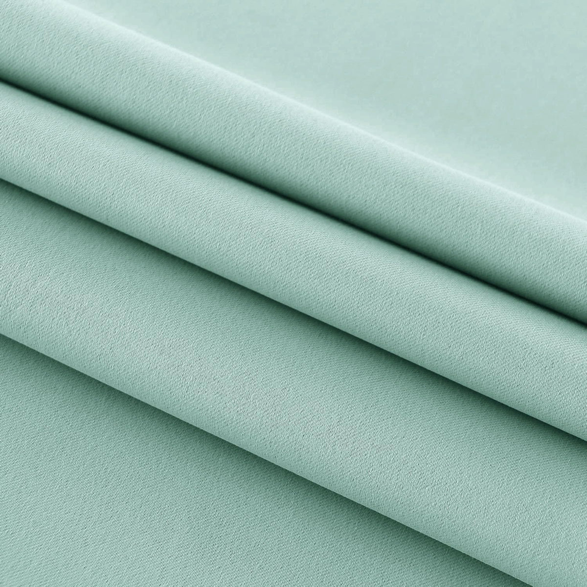 DWCN French Door Curtains – Rod Pocket Thermal Blackout Curtain for Doors with Glass Window, Kitchen and Patio Doors for Privacy, 25 X 72 Inches Long, 1 Curtain Panel with Tieback, Mint Green