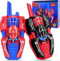 Vvinca Spider Walkie Talkies for Kids Toys Ages 3 4 5 6 7 8 9 10 Boys Girls 2 Pack Superhero Toys Lanyard Long Range Clear Sound Outdoor Game Camping Gear Spy Gadgets & Easter Christmas Birthday Gifts