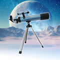 Telescope for Kids 50mm 100x Magnification Beginner Telescopio with Tripod, 2 Eyepieces & Finder Scope, STEM Educational Gift for Boys & Girls Ages 6-12, Portable Kids Telescope for Astronomy